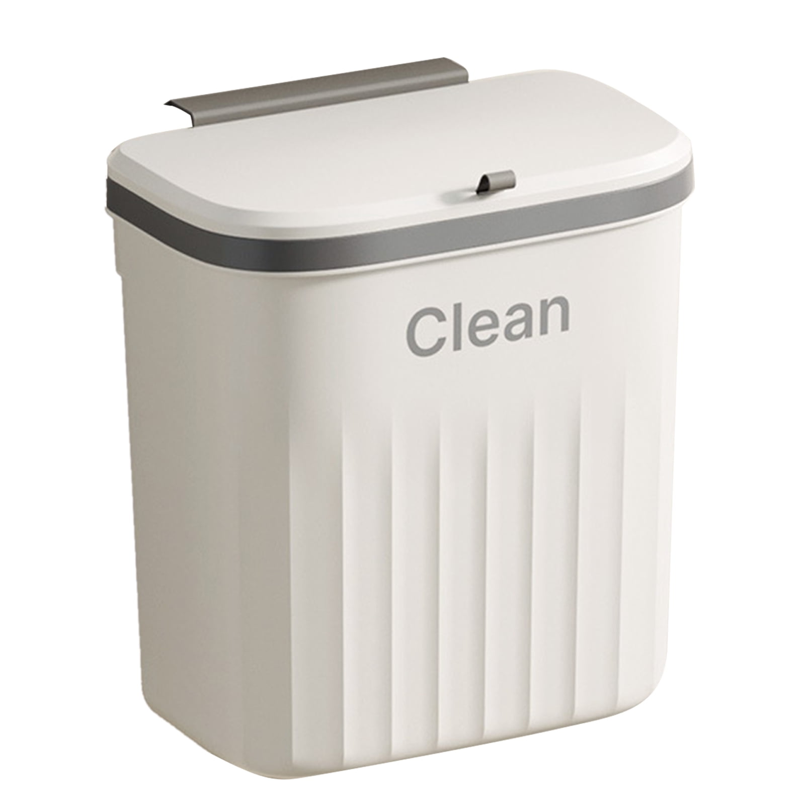 Kitchen Waste Bin Countertop Trash Can with Lid 8.5/12L Wall Mounted