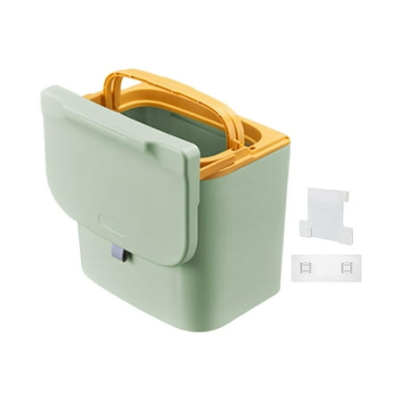 Kitchen Waste Compost Bin Durable Strong Bearing Capacity Multifunction for Home 7L Yellow pole