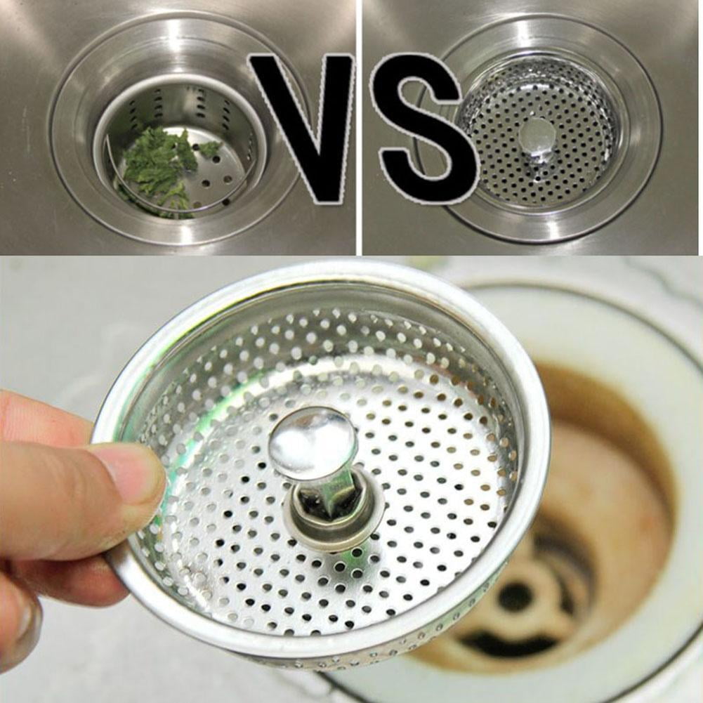 Kitchen Sink Strainer Stopper, Stainless Steel Waste Plug Sink