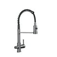 thumbnail image 1 of Kitchen Water Filter Faucet Dual Spout Pure Drinking Water Mixer Tap,Rotation Water Purification Feature Taps Kitchen Crane - Modern Design, 1 of 7
