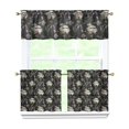 thumbnail image 1 of Kitchen Window Curtains with Rod Pocket Over Sink Space Sci-Fi Small Window Treatment Cafe Short Curtains for Bathroom Tier Drapes,3 Piece Set,24 Inch, 1 of 6