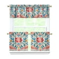 thumbnail image 1 of Kitchen Window Curtains over Sink Graffiti Bosch 24 Inch 3 Pieces Set Small Window Cafe Curtains for Home Decor Rod Pocket Tier Drapes, 1 of 6