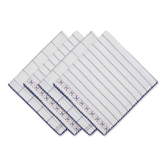 Kitchen Windowpane Embellished Napkin (Set of 4)