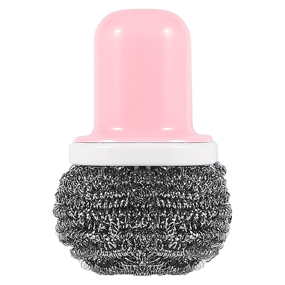 Kitchen Wire Scrub Brush with Handle – Stainless Steel Scourer for Stubborn Food Residue, Multi-Use Cleaning Tool for Stovetop Sink & Countertop, Durable Brush for Commercial & , 1 Steel Wool Brush