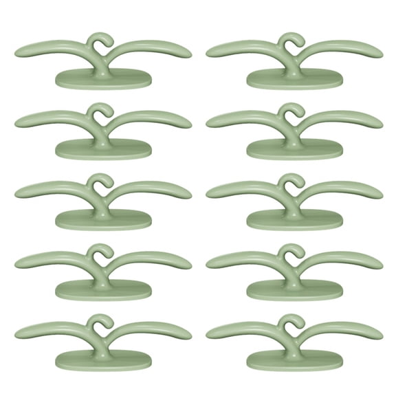 Kitchen Wire Winder Household Wire Organizer Plug Hook Holder Winding Wire Clip Power Cord Arrangement Green