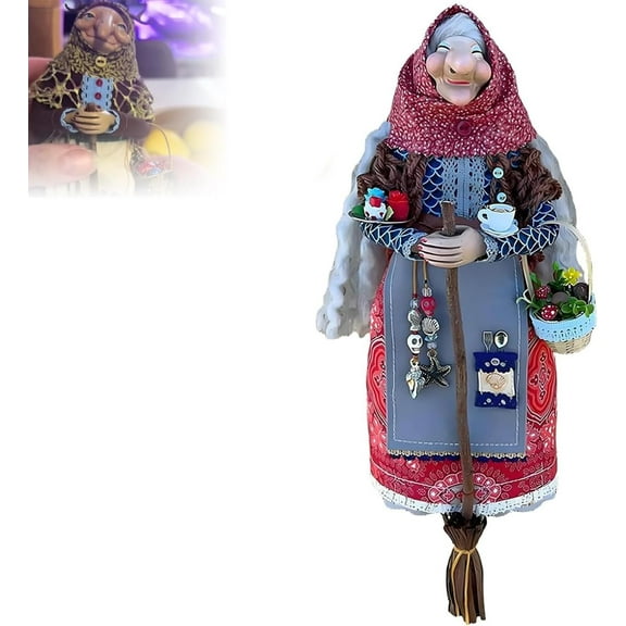 Kitchen Witch Doll, Kitchen Witch Doll for Good Luck, Enchanting Good Luck Charm Cooking, Cooking Dolls Hanging Decor, Unique Home Decoration (B)