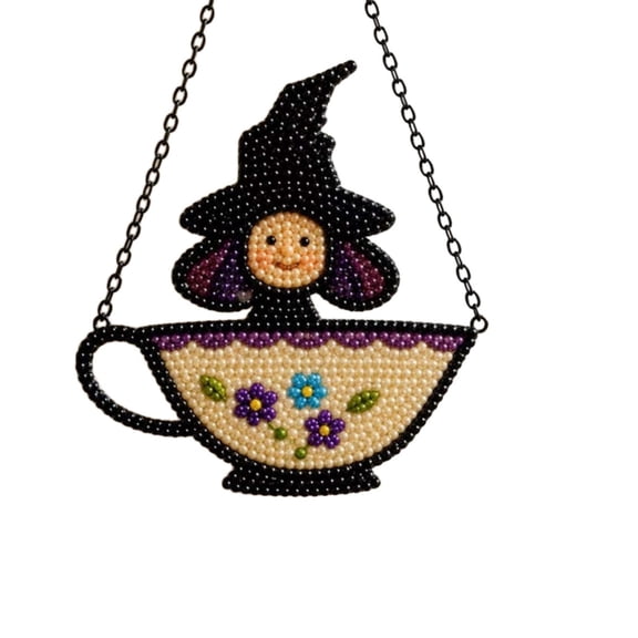 Kitchen Witch Knitted Art Set Hanging Decor Wall Ornament