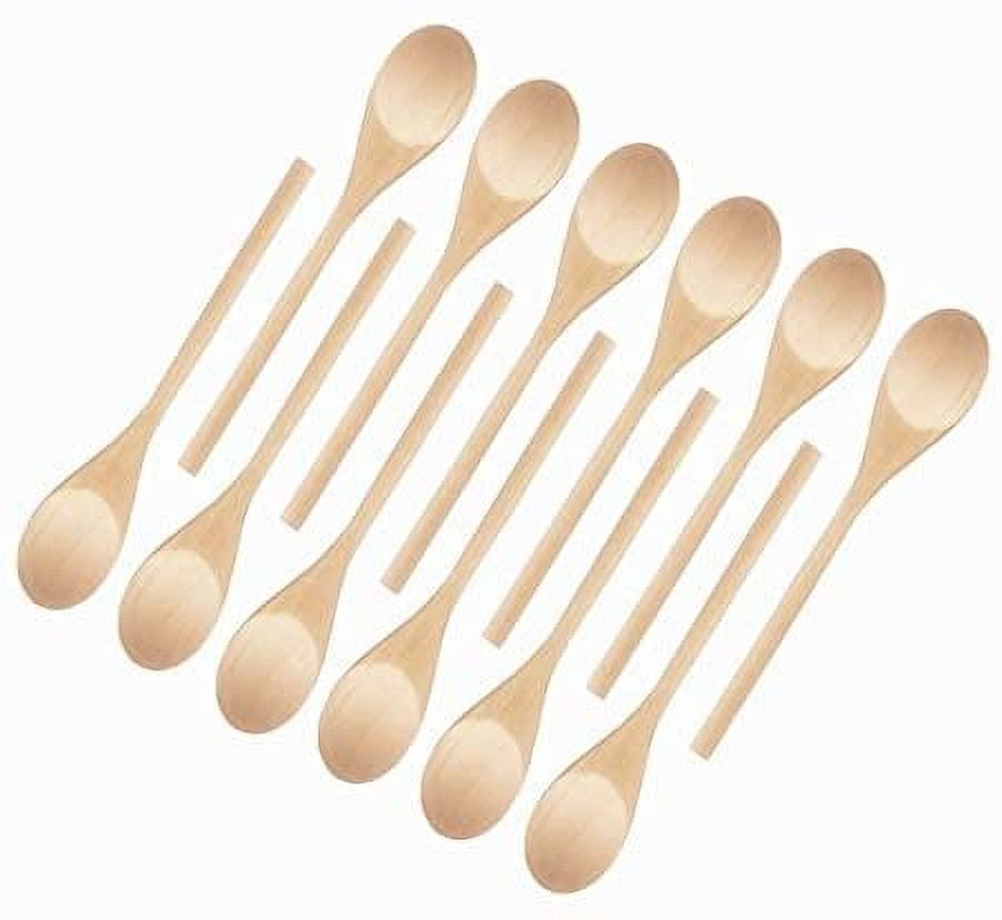 Natural Geo Handcarved Decorative Wooden Kitchen Spoon Set - Brown