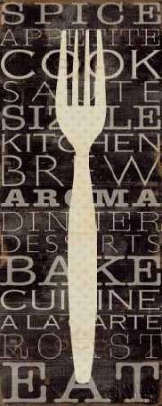 Kitchen Words I Canvas Art - Pela Studio (24 x 48)