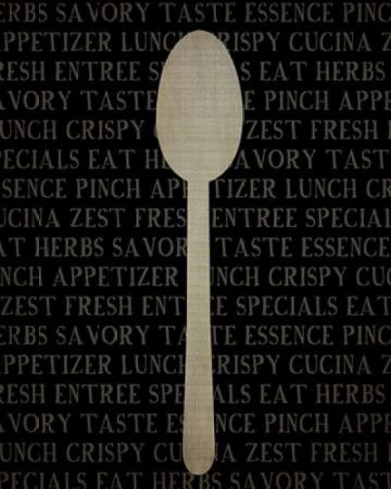 Kitchen Words with Spoon Canvas Art - Amy Cummings (24 x 30)