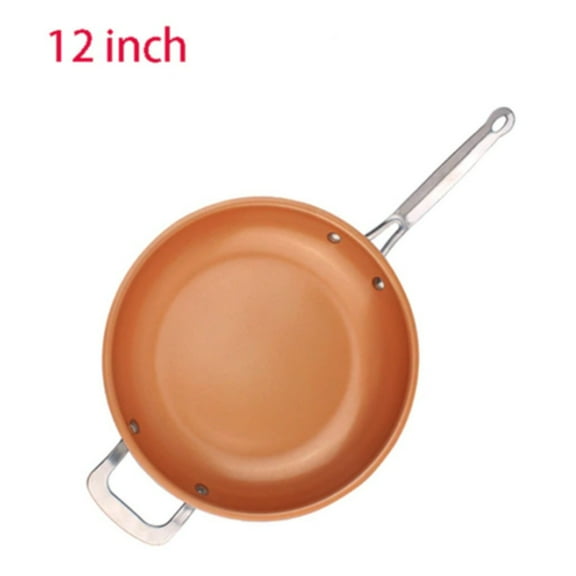 Kitchen and Dining Savings Non-stick Copper Frying Pan With Ceramic Coating And Induction Cooking Oven Safe