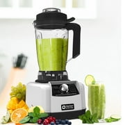 Kitchen in the box 68 oz High-Power Countertop Blender, 1450W 2 HP Professional Smoothie & Ice-Crushing Blender with 8-Point Stainless Steel Blades, BPA-Free Tritan Jar   Silver