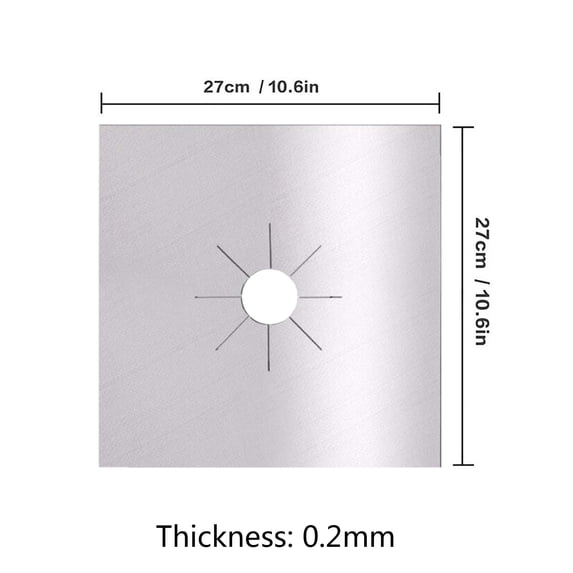 Kitchen cleaning appliances Cleaning Tool Kitchen Gadget For Dish Washing Teflon Silver 4PC Gas Stove Cleaning and Protective Pad