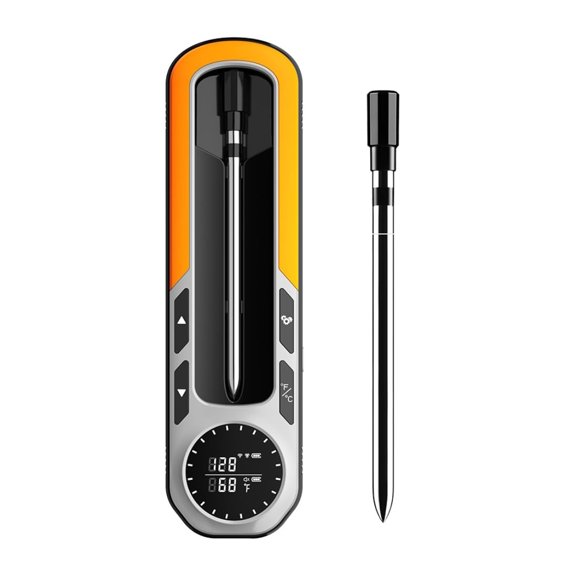 Kitchen cooking thermometer Wireless Meat Thermometer Digital - App Controlled Bluetooth Meat Thermometer – Digital Cooking Thermometer – Stainless Steel Grill Thermometer
