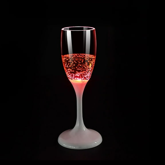 Kitchen cups Kitchen LED Luminous Cups Light Up Champagne Glasses Stemless Champagne Flutes Ambient Champagne Glasses Food Grade Creative Wine Glasses For Festivals Christmas (4.1 Oz Multi Color)