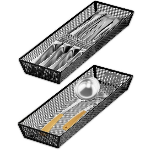 Kitchen drawer organizer - silverware utensil organizer for kitchen drawer,silverware tray in drawers