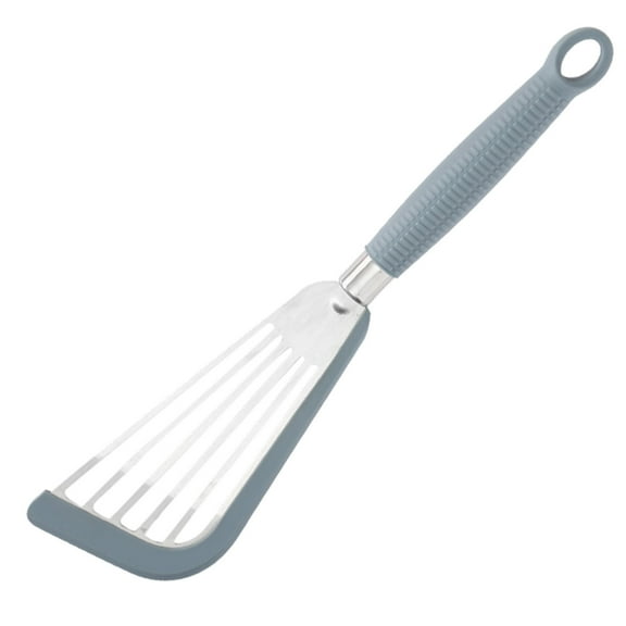 Stainless Steel Fish Frying Spatula Silicone Fish Frying Spatula Leakage Spatula Stainless Steel Butterfly Spatula Kitchen Steak Spatula Fan Pan Frying Spatula