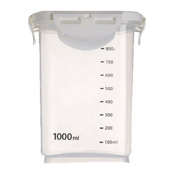 Kitchen food storage container with scale and lid,sealed food kitchen storage box can be put into the freezer, stackable to save space, for dried fruit snack 8.12 / 21.98 / 33.82 / 60.87fl.oz