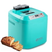 Kitchen in the Box 2lb Bread Maker with Auto Fruit Nut Dispenser, 12-in-1 Gluten-Free Bread Machine, 13H Delay Timer, Nonstick Pan, Keep Warm, Blue