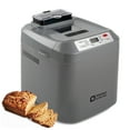 thumbnail image 1 of Kitchen in the Box 2lb Bread Maker with Auto Fruit Nut Dispenser, 12-in-1 Gluten-Free Bread Machine, 13H Delay Timer, Nonstick Pan, Keep Warm, Gray, 1 of 7