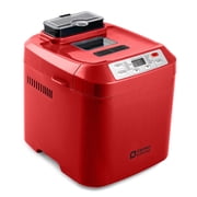 Kitchen in the Box 2lb Bread Maker with Auto Fruit Nut Dispenser, 12-in-1 Gluten-Free Bread Machine, 13H Delay Timer, Nonstick Pan, Keep Warm, Red