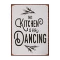 thumbnail image 1 of Kitchen is for Dancing Distressed Metal Sign for Farmhouse Kitchen Signs Wall Decor, 1 of 2