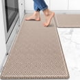 thumbnail image 1 of Kitchen mats for Floor, 2PCS Kitchen Rugs Non-Slip Water and Oil Absorbent Runner Rugs for Kitchen, Floor, Office, 17.3"x30"+17.3"x47", Apricot, 1 of 7