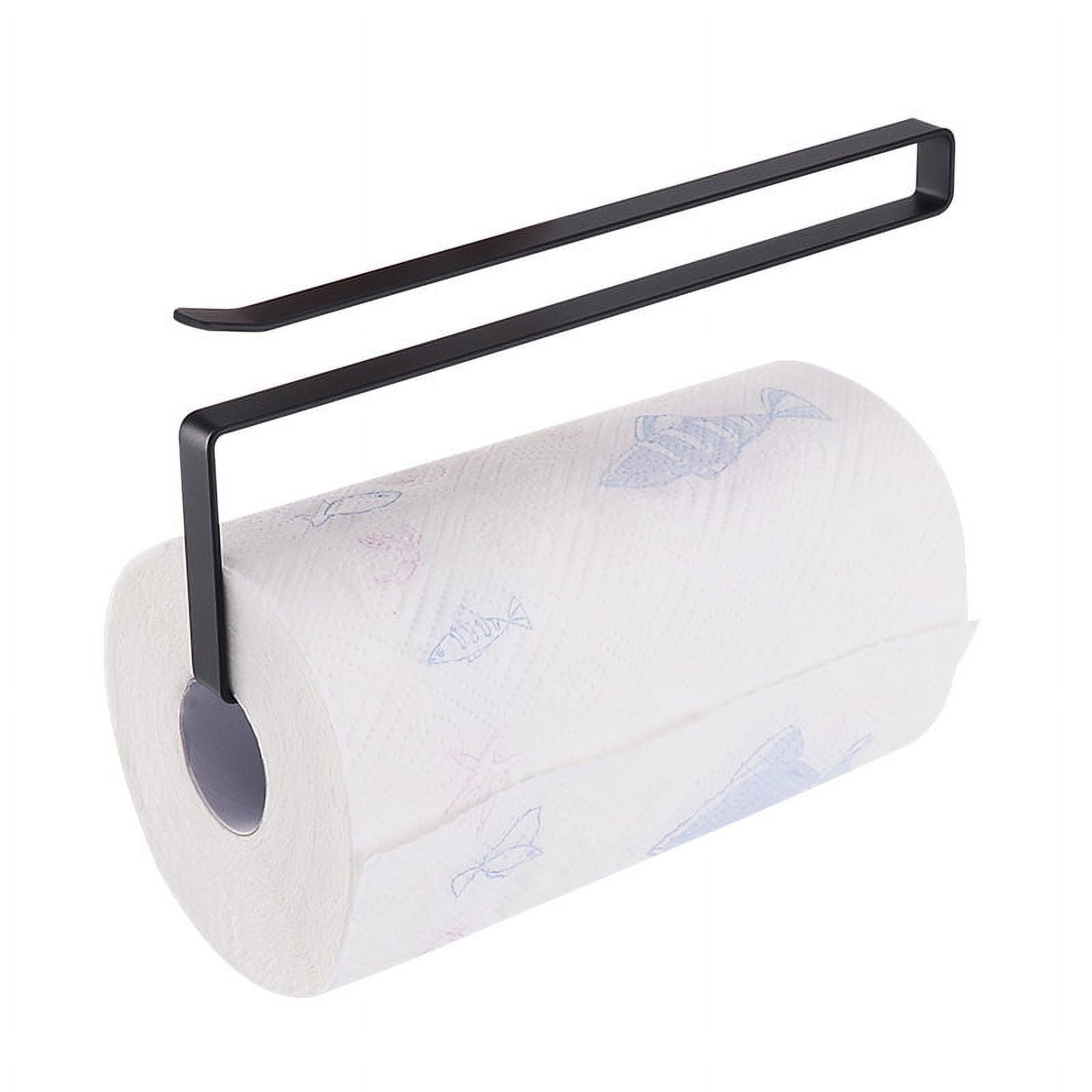 Black Metal Under Cabinet Paper Towel Holder