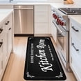 thumbnail image 1 of Kitchen rug Black Anti-Fatigue Kitchen Floor Mat – Non-Slip, Cushioned Comfort, Waterproof, Stylish Design, Perfect for Kitchen, Laundry Room, and Entryway 20x59 inch, 1 of 7