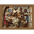 thumbnail image 1 of Kitchen scene 36x28 Large Gold Ornate Wood Framed Canvas Art by Jacob Jordaens, 1 of 2