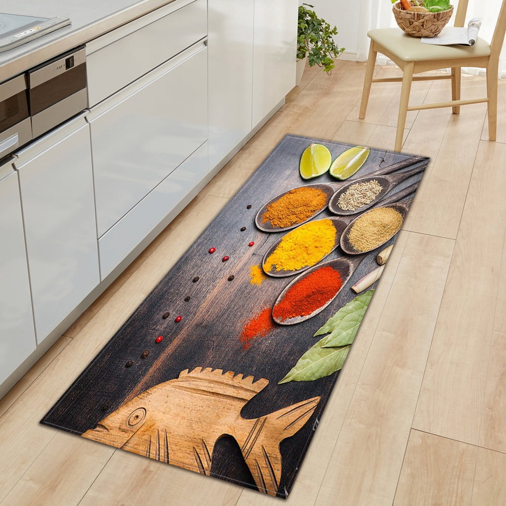 Kitchen seasoning spice salt chili fruits and vegetables decorative ...