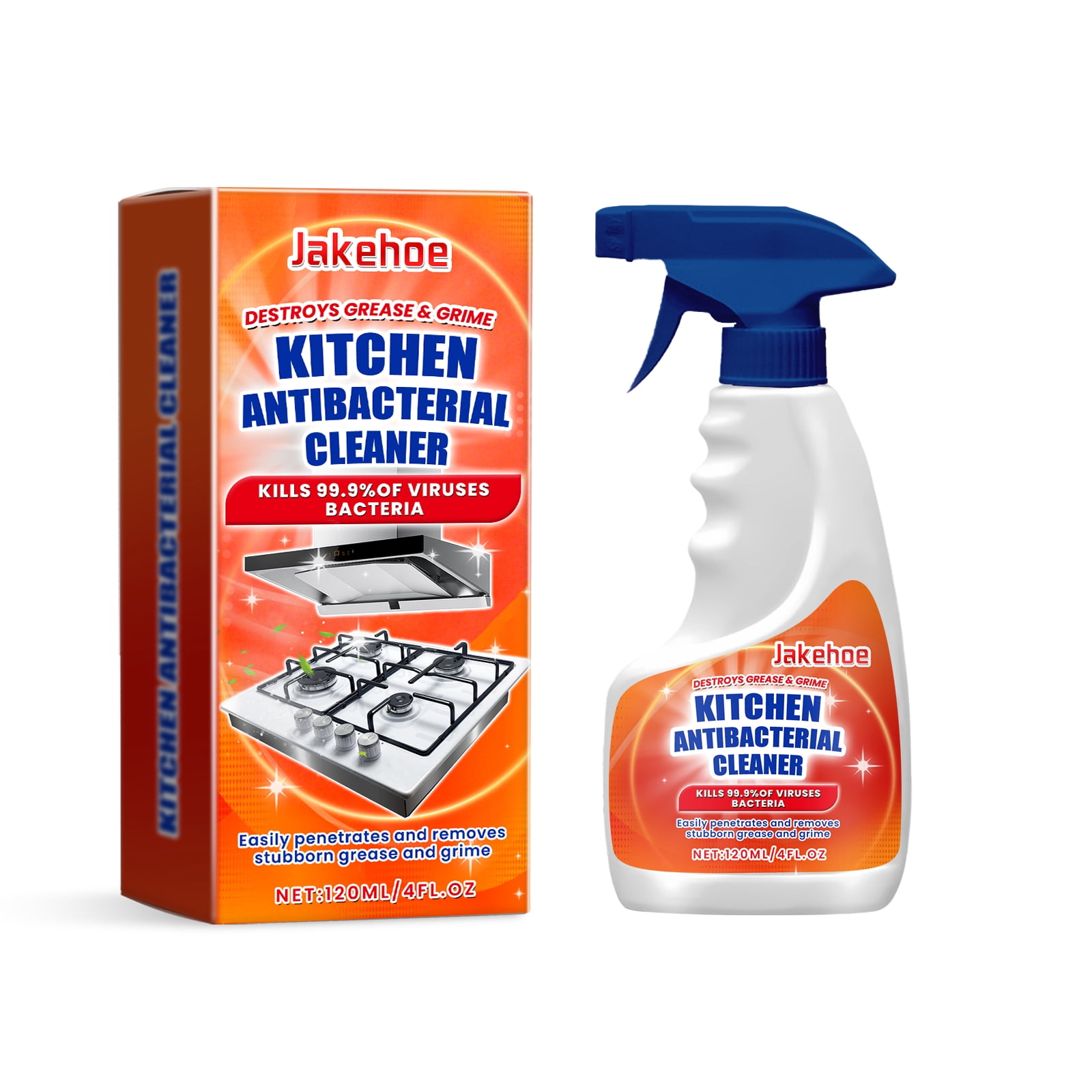 Kitchen spray cleaner Kitchen stove range hood cleaning Oil stain and ...
