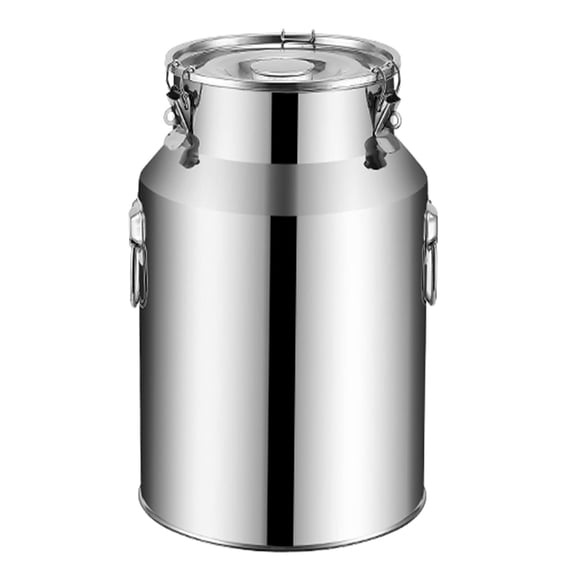 Kitchen supplies 201 Stainless steel sealed food can with faucet, Large capacity milk transport bucket,milk barrel rice barrel wine barrel for Home