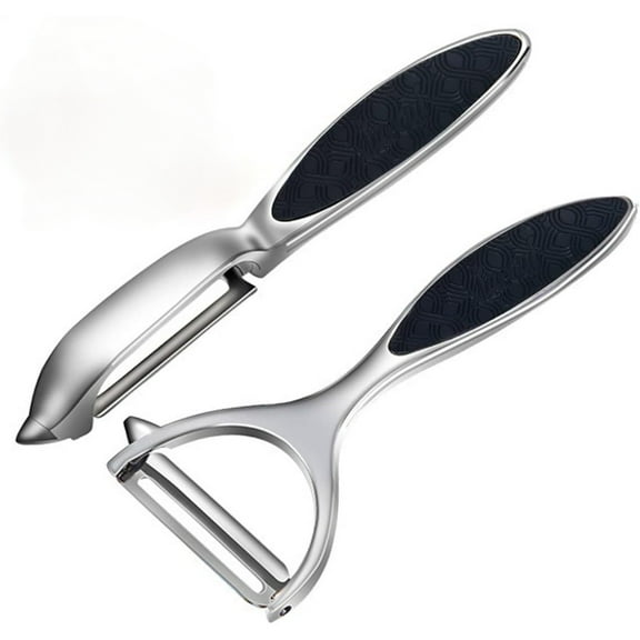 Kitchen vegetable, apple peeler, fruit, carrot, vegetable, potato peeler, Y-shaped and I-shaped stainless steel peelers with ergonomic anti slip handle and sharp blades, sturdy (2 pieces)