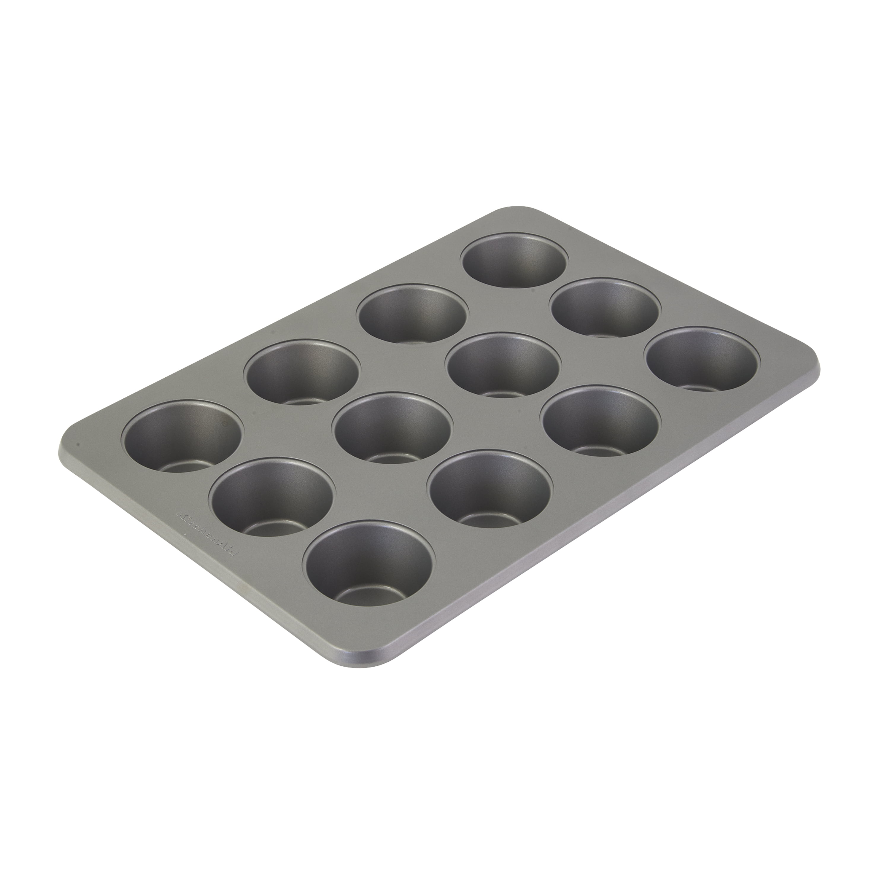 12-Cup Nonstick Aluminized Steel Muffin Pan, Silver