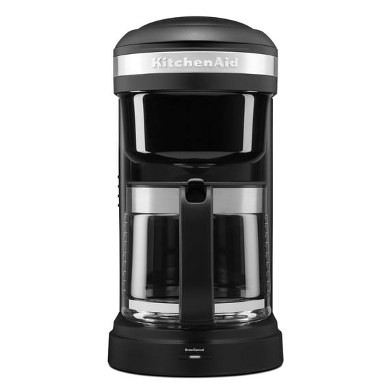 KitchenAid® 12 Cup Drip Coffee Maker with Spiral Showerhead - Black Matte