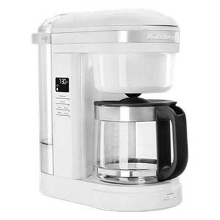 KitchenAid® 12 Cup Coffee Maker with One Touch Brewing, White