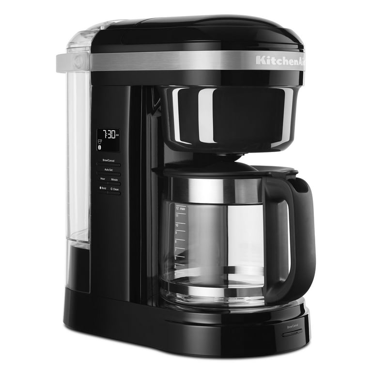 KitchenAid 12 Cup Drip Coffee Maker with Spiral Showerhead Onyx Black KCM1208