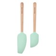 thumbnail image 1 of KitchenAid 2-Piece Silicone Mixing Spatula and Scraper Set for Cooking, Spearmint, 1 of 12