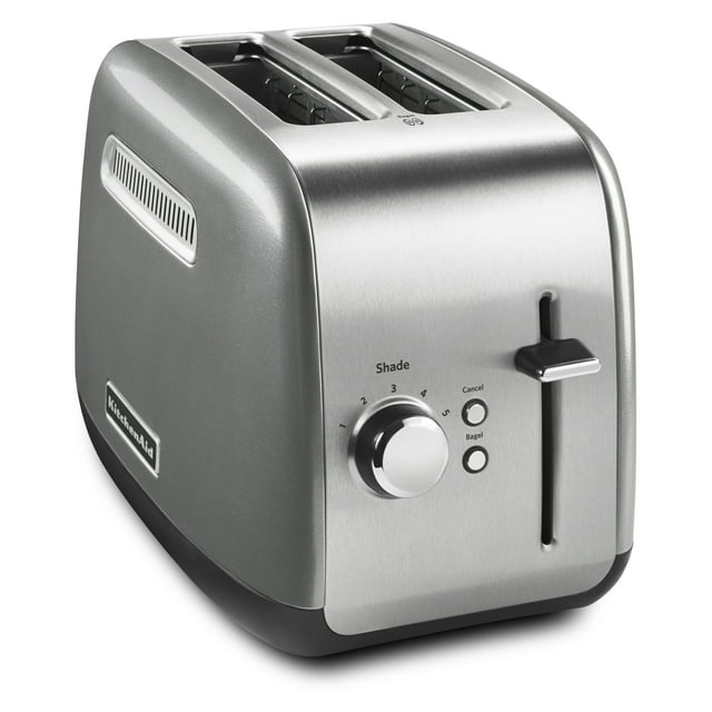 KitchenAid 2-Slice Toaster with Manual Lift Lever, Contour Silver, KMT2115