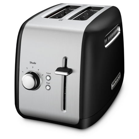 KitchenAid - 2-Slice Toaster with Illuminated Button in Onyx Black