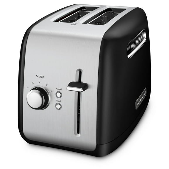 KitchenAid 2-Slice Toaster with Manual Lift Lever, Onyx Black - KMT2115