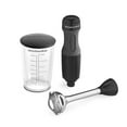 thumbnail image 1 of KitchenAid 2-Speed Corded Hand Blender, Onyx Black with Blending Jar and Lid, KHB1231OB, 1 of 10