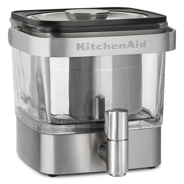 KitchenAid 28 oz Cold Brew Coffee Maker, Brushed Stainless Steel, KCM4212