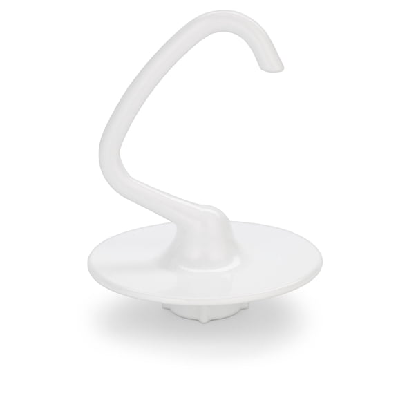 KitchenAid 3.5 Quart Coated C-Dough Hook, White, KSM35CDH
