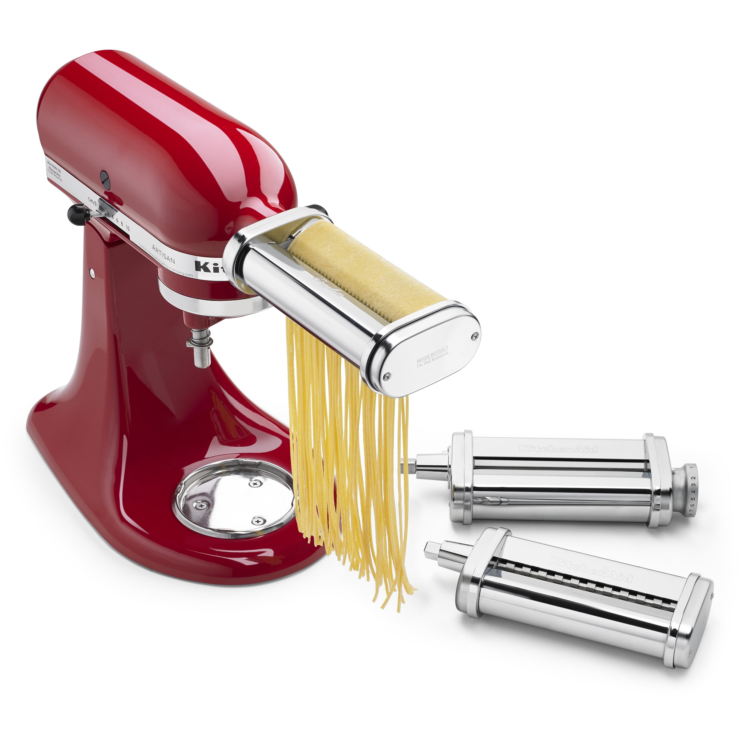 3-Piece Gray Pasta Roller and Cutter Attachments for KitchenAid Stand Mixer 3-Piece Gray Pasta Roller and Cutter Attachments for KitchenAid Stand Mixer