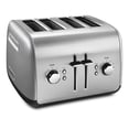 thumbnail image 1 of KitchenAid 4-Slice Toaster with Manual High-Lift Lever, Contour Silver, KMT4115, 1 of 4