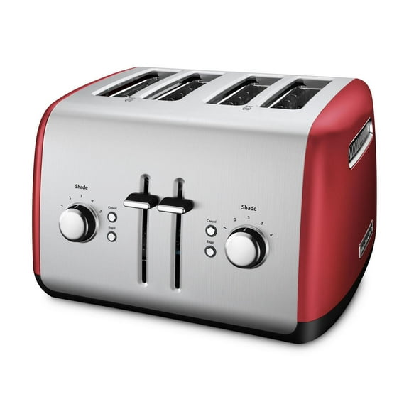 KitchenAid 4-Slice Toaster with Manual High-Lift Lever, Empire Red, KMT4115