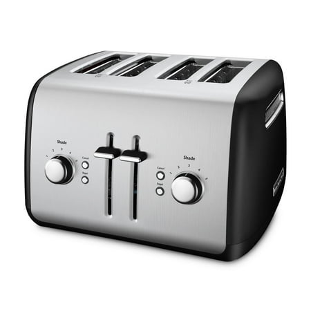 KitchenAid - 4-Slice Toaster with Illuminated Buttons in Onyx Black