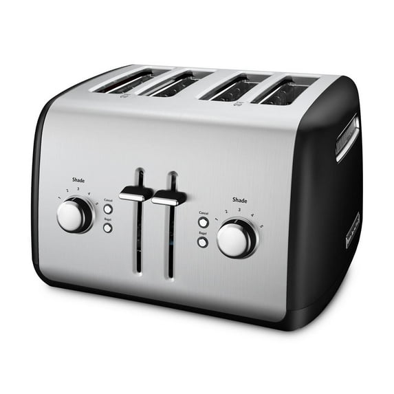 KitchenAid 4-Slice Toaster with Manual High-Lift Lever, Onyx Black, KMT4115